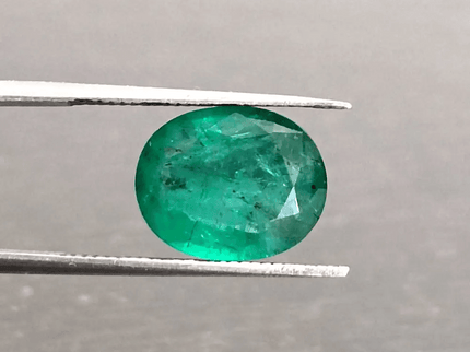 3.57ct Top Deep Bright Green Emerald, 100% Natural Gem - SMSGEMS 