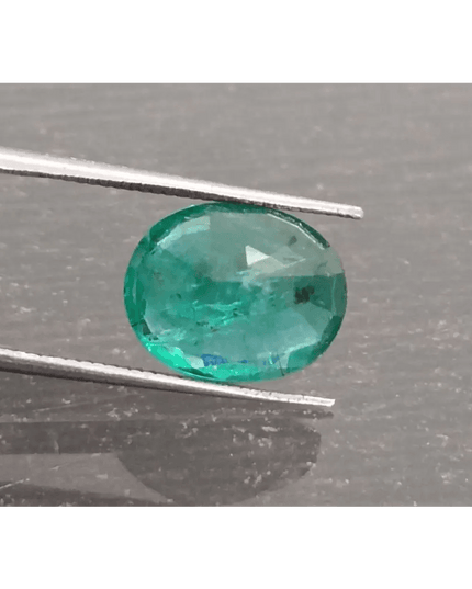 3.57ct Top Deep Bright Green Emerald, 100% Natural Gem - SMSGEMS 
