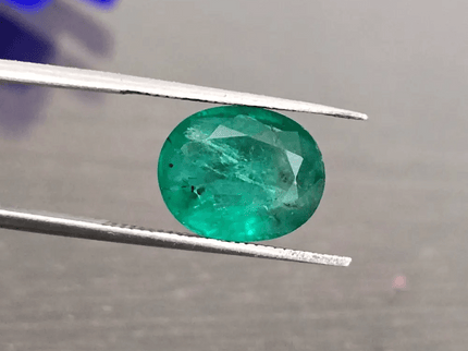 3.57ct Top Deep Bright Green Emerald, 100% Natural Gem - SMSGEMS 