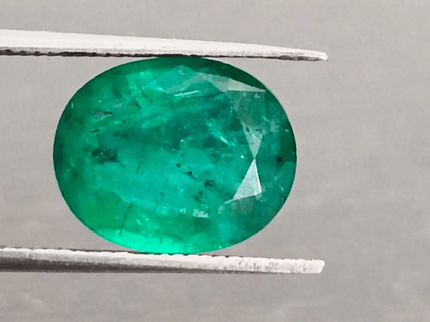 3.57ct Top Deep Bright Green Emerald, 100% Natural Gem - SMSGEMS 