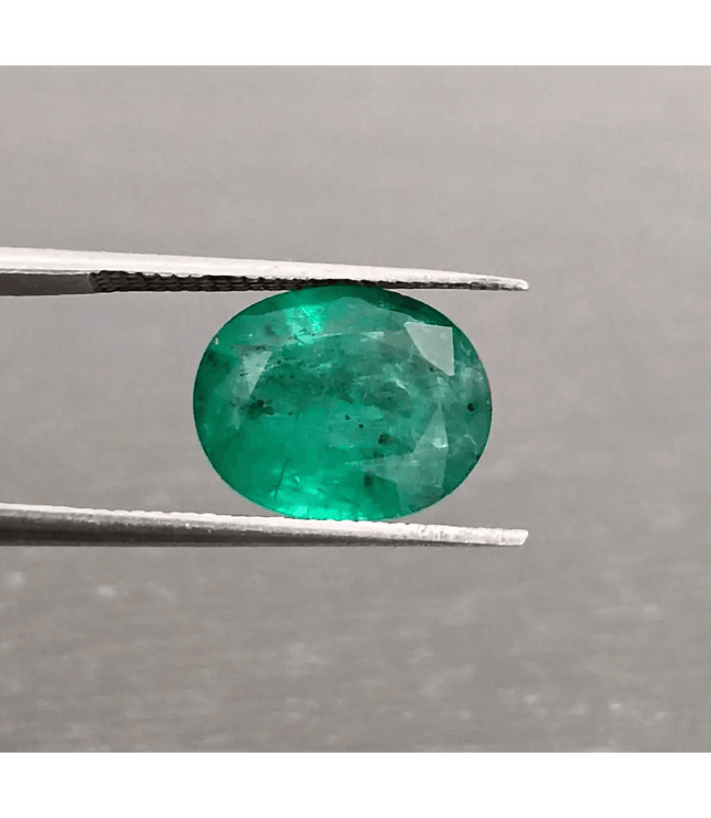 3.57ct Top Deep Bright Green Emerald, 100% Natural Gem - SMSGEMS 