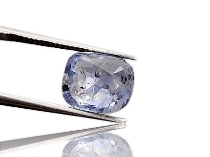 3.68ct Certified Beautiful Full Luster Pastel Blue Ceylon Sapphire, Natural Earth Mined untreated Gemstone - SMSGEMS 