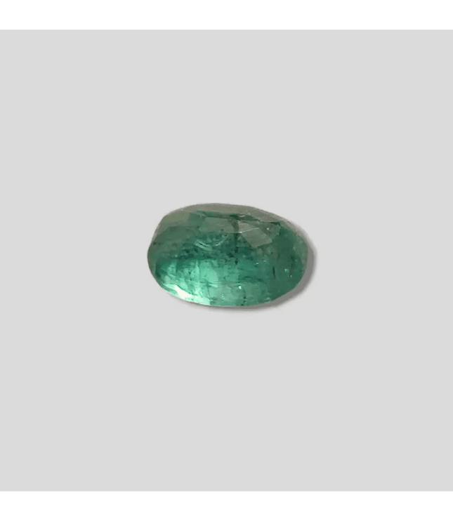 3.68ct Deep Golden Green Zambian Emerald, 100% Natural Gemstone - SMSGEMS 