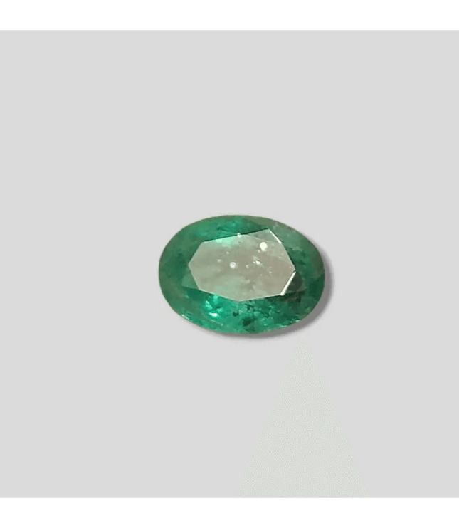 3.68ct Deep Golden Green Zambian Emerald, 100% Natural Gemstone - SMSGEMS 