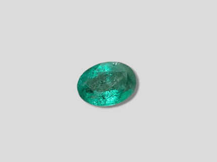 3.68ct Deep Golden Green Zambian Emerald, 100% Natural Gemstone - SMSGEMS 