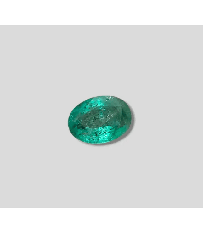 3.68ct Deep Golden Green Zambian Emerald, 100% Natural Gemstone - SMSGEMS 