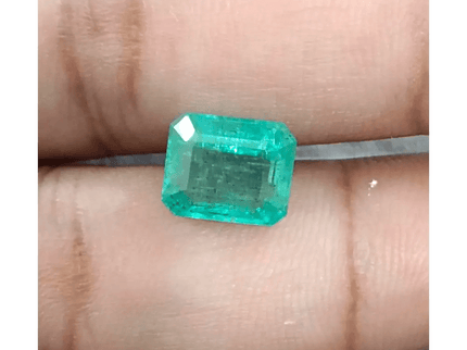 3.81ct Zambian Emerald , 100% Natural Gem - SMSGEMS 