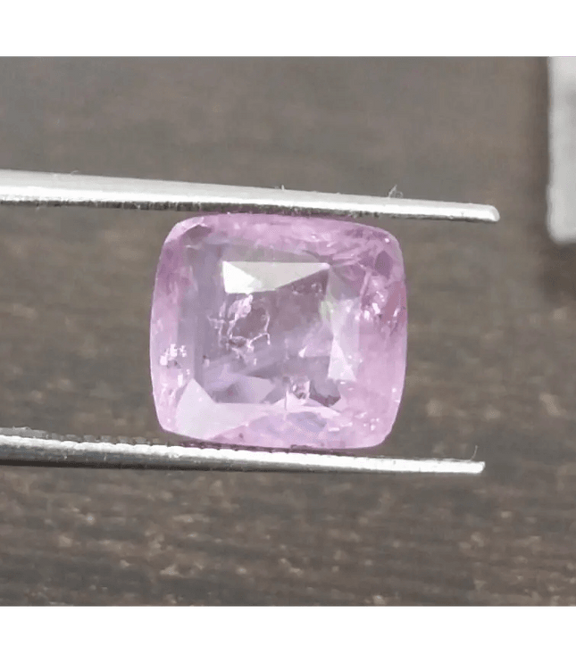 3.96ct Certified Cushion Cut Pink Ceylon Sapphire, Natural Earth Mined untreated Gemstone - SMSGEMS 