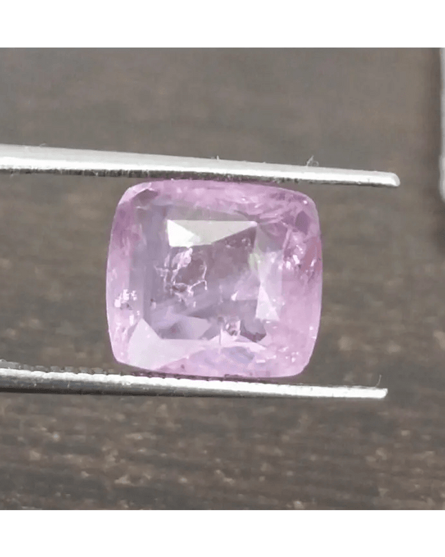 3.96ct Certified Cushion Cut Pink Ceylon Sapphire, Natural Earth Mined untreated Gemstone - SMSGEMS 