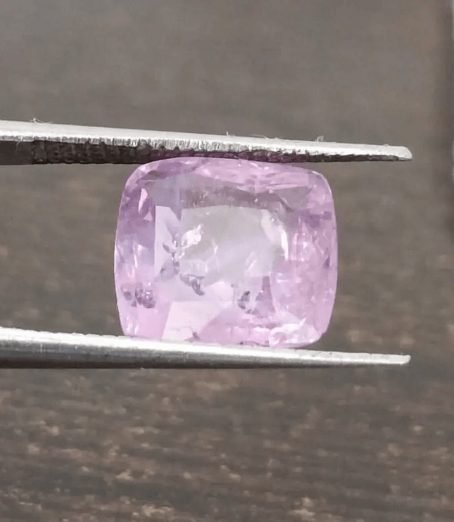 3.96ct Certified Cushion Cut Pink Ceylon Sapphire, Natural Earth Mined untreated Gemstone - SMSGEMS 