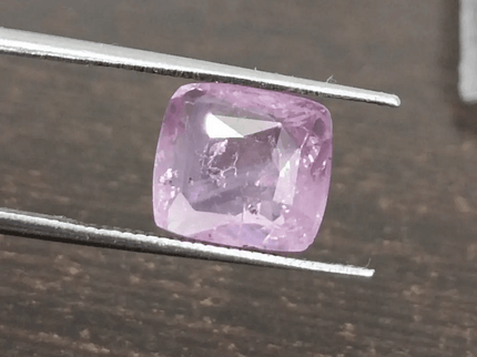 3.96ct Certified Cushion Cut Pink Ceylon Sapphire, Natural Earth Mined untreated Gemstone - SMSGEMS 