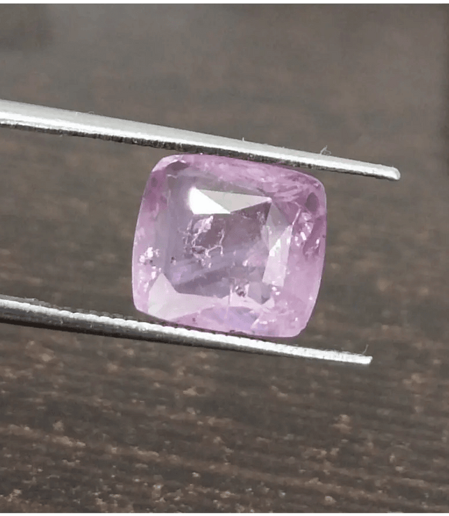 3.96ct Certified Cushion Cut Pink Ceylon Sapphire, Natural Earth Mined untreated Gemstone - SMSGEMS 