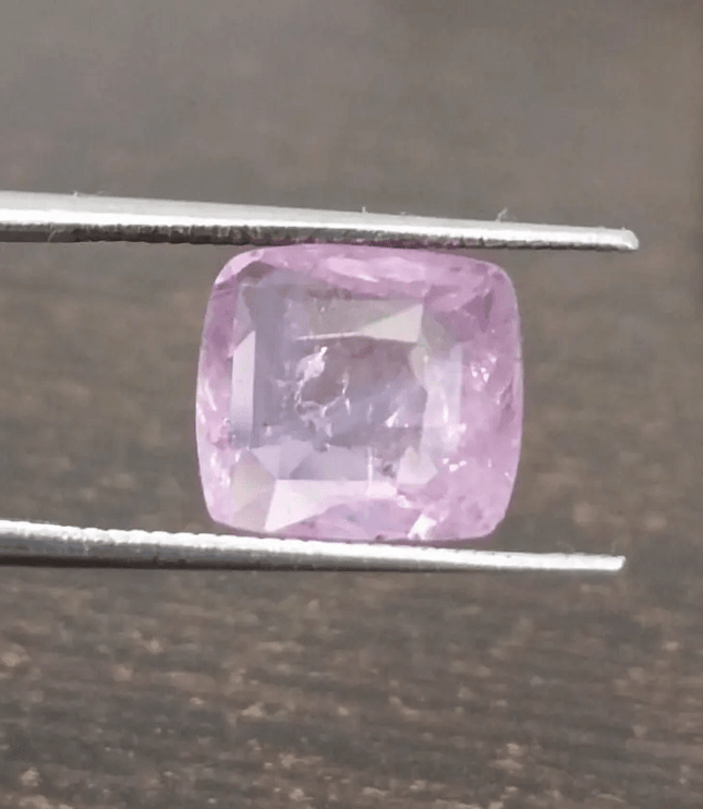 3.96ct Certified Cushion Cut Pink Ceylon Sapphire, Natural Earth Mined untreated Gemstone - SMSGEMS 