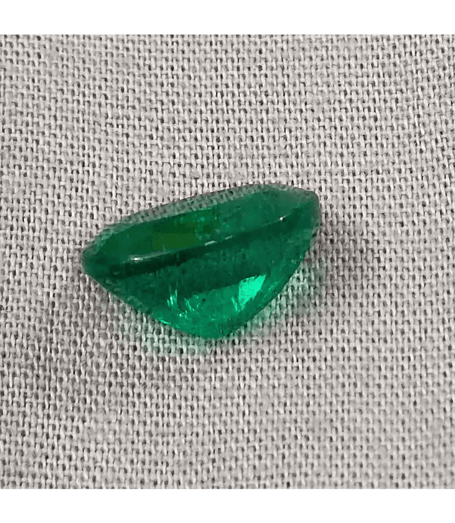 3.99ct IGI Certified Top Deep Vivid Green Emerald, Natural Gem - SMSGEMS 