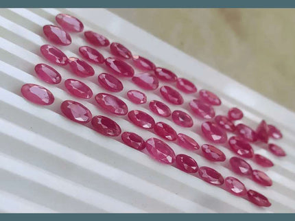 38.03ct African Ruby Lot, Natural Earth Mined Gemstones - SMSGEMS 