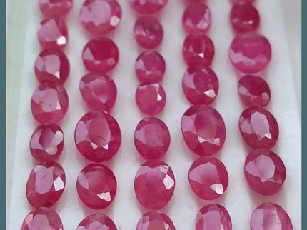 38.03ct African Ruby Lot, Natural Earth Mined Gemstones - SMSGEMS 