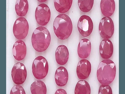 38.03ct African Ruby Lot, Natural Earth Mined Gemstones - SMSGEMS 
