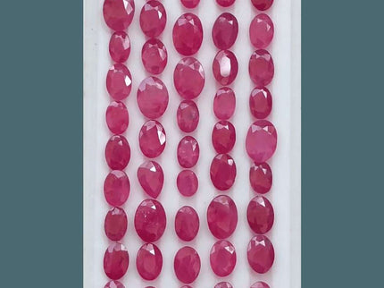 38.03ct African Ruby Lot, Natural Earth Mined Gemstones - SMSGEMS 