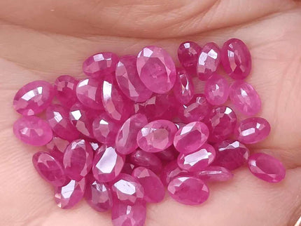 38.03ct African Ruby Lot, Natural Earth Mined Gemstones - SMSGEMS 