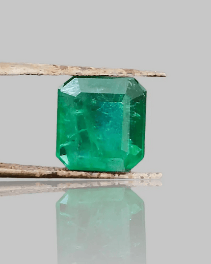 4.06ct Emerald Cut Zambian Emerald , 100% Natural Gemstone. - SMSGEMS 