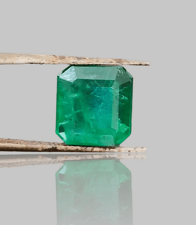 4.06ct Emerald Cut Zambian Emerald , 100% Natural Gemstone. - SMSGEMS 