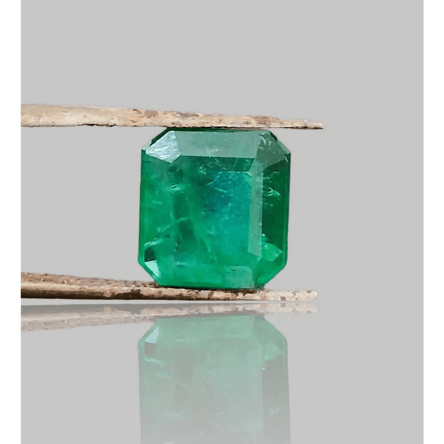 4.06ct Emerald Cut Zambian Emerald , 100% Natural Gemstone. - SMSGEMS 