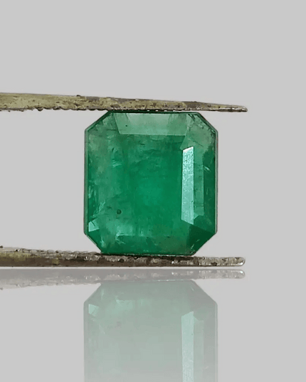 4.06ct Emerald Cut Zambian Emerald , 100% Natural Gemstone. - SMSGEMS 