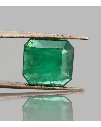 4.06ct Emerald Cut Zambian Emerald , 100% Natural Gemstone. - SMSGEMS 