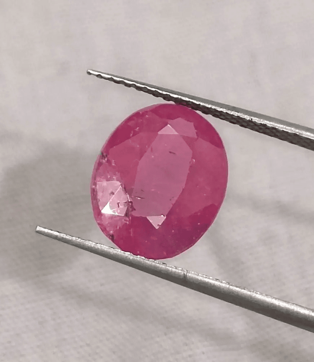 4.18ct Mozambique Ruby, Natural Untreated Gemstone - SMSGEMS 