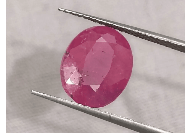 4.18ct Mozambique Ruby, Natural Untreated Gemstone - SMSGEMS 