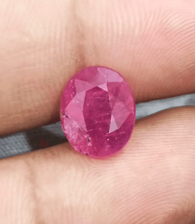 4.18ct Mozambique Ruby, Natural Untreated Gemstone - SMSGEMS 