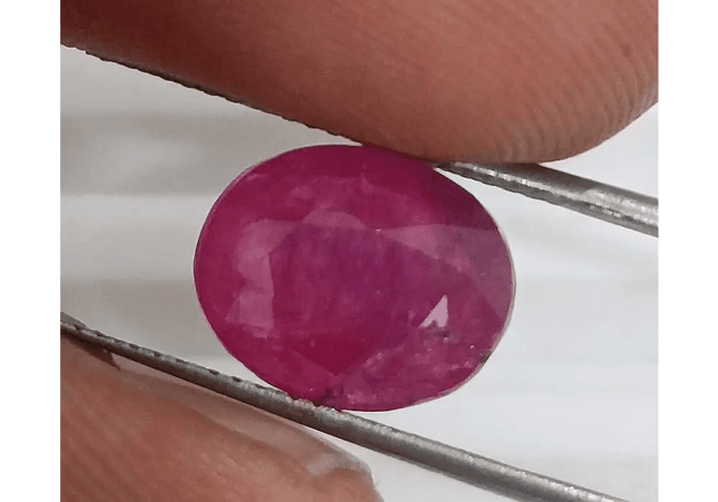 4.18ct Mozambique Ruby, Natural Untreated Gemstone - SMSGEMS 