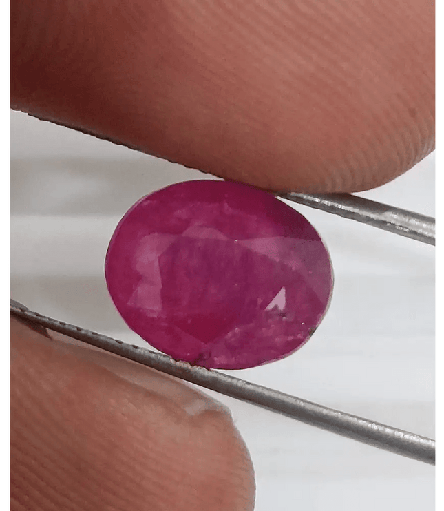 4.18ct Mozambique Ruby, Natural Untreated Gemstone - SMSGEMS 