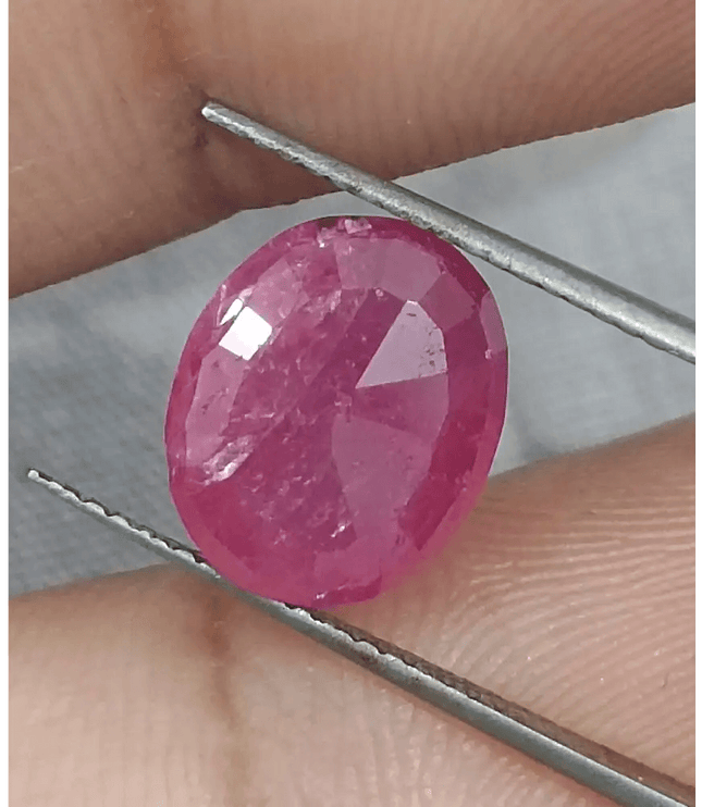 4.18ct Mozambique Ruby, Natural Untreated Gemstone - SMSGEMS 