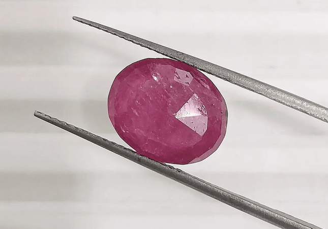 4.18ct Mozambique Ruby, Natural Untreated Gemstone - SMSGEMS 