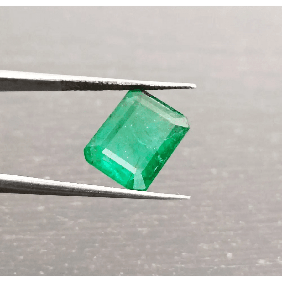4.20ct Vibrant Green Emerald, 100% Natural Gem - SMSGEMS 