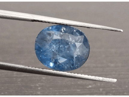 4.25ct IGI Certified Blue Ceylon Sapphire, Natural Gemstone - SMSGEMS 