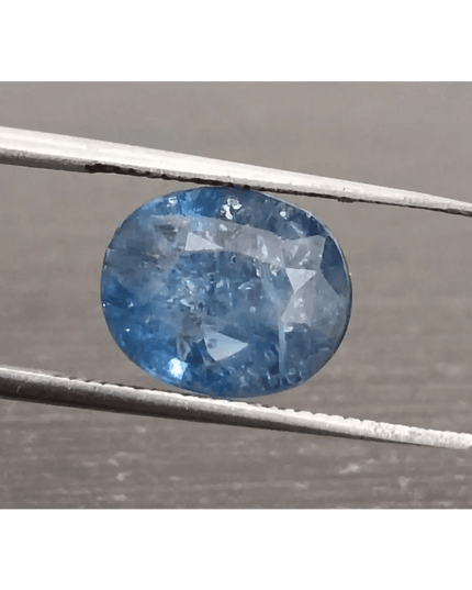 4.25ct IGI Certified Blue Ceylon Sapphire, Natural Gemstone - SMSGEMS 