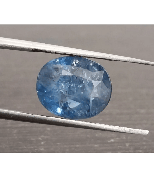 4.25ct IGI Certified Blue Ceylon Sapphire, Natural Gemstone - SMSGEMS 