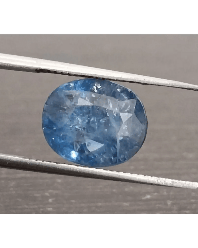 4.25ct IGI Certified Blue Ceylon Sapphire, Natural Gemstone - SMSGEMS 
