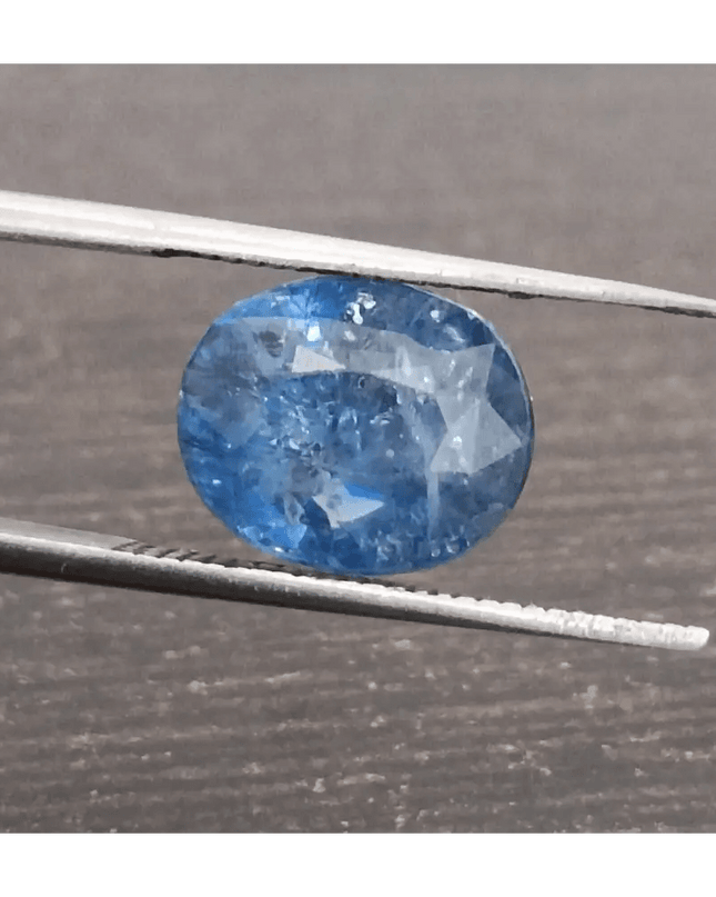 4.25ct IGI Certified Blue Ceylon Sapphire, Natural Gemstone - SMSGEMS 