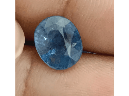 4.25ct IGI Certified Blue Ceylon Sapphire, Natural Gemstone - SMSGEMS 