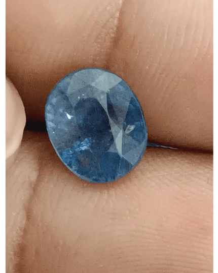 4.25ct IGI Certified Blue Ceylon Sapphire, Natural Gemstone - SMSGEMS 