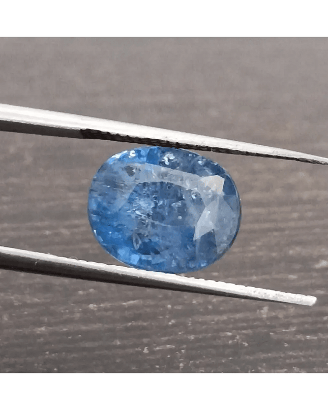4.25ct IGI Certified Blue Ceylon Sapphire, Natural Gemstone - SMSGEMS 