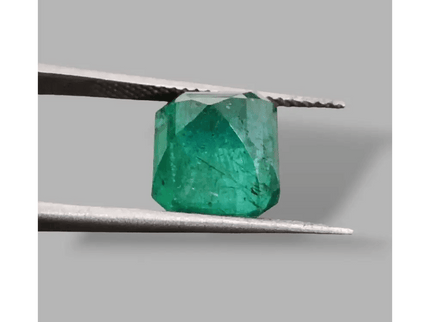 4.36ct Deep Green Zambian Emerald , 100% Natural Earth Mined Gem. - SMSGEMS 
