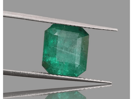 4.36ct Deep Green Zambian Emerald , 100% Natural Earth Mined Gem. - SMSGEMS 