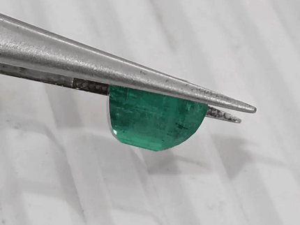 4.36ct Medium Deep Golden Green Emerald , 100% Natural Earth Mined Gem. - SMSGEMS 