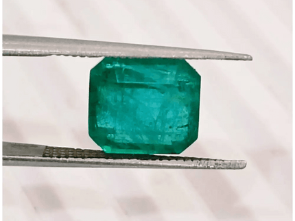 4.36ct Medium Deep Golden Green Emerald , 100% Natural Earth Mined Gem. - SMSGEMS 