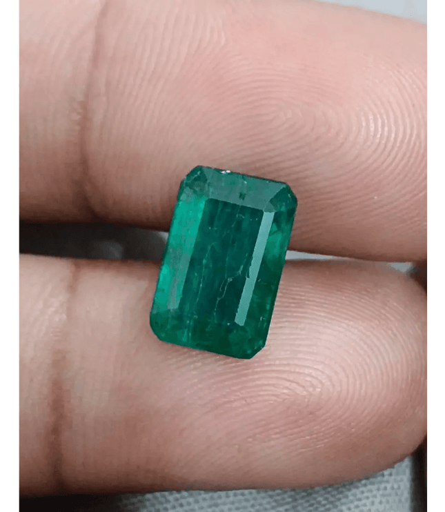 4.58ct Zambian Emerald, 100% Natural Earth Mined Gemstone - SMSGEMS 