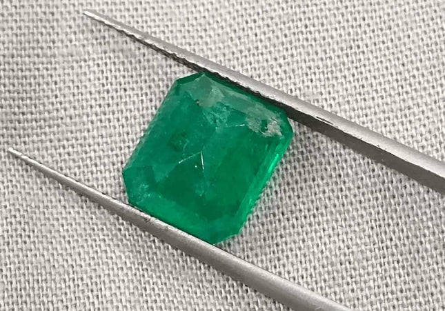 4.64ct Velvet Green Emerald Certified by GSI - SMSGEMS 